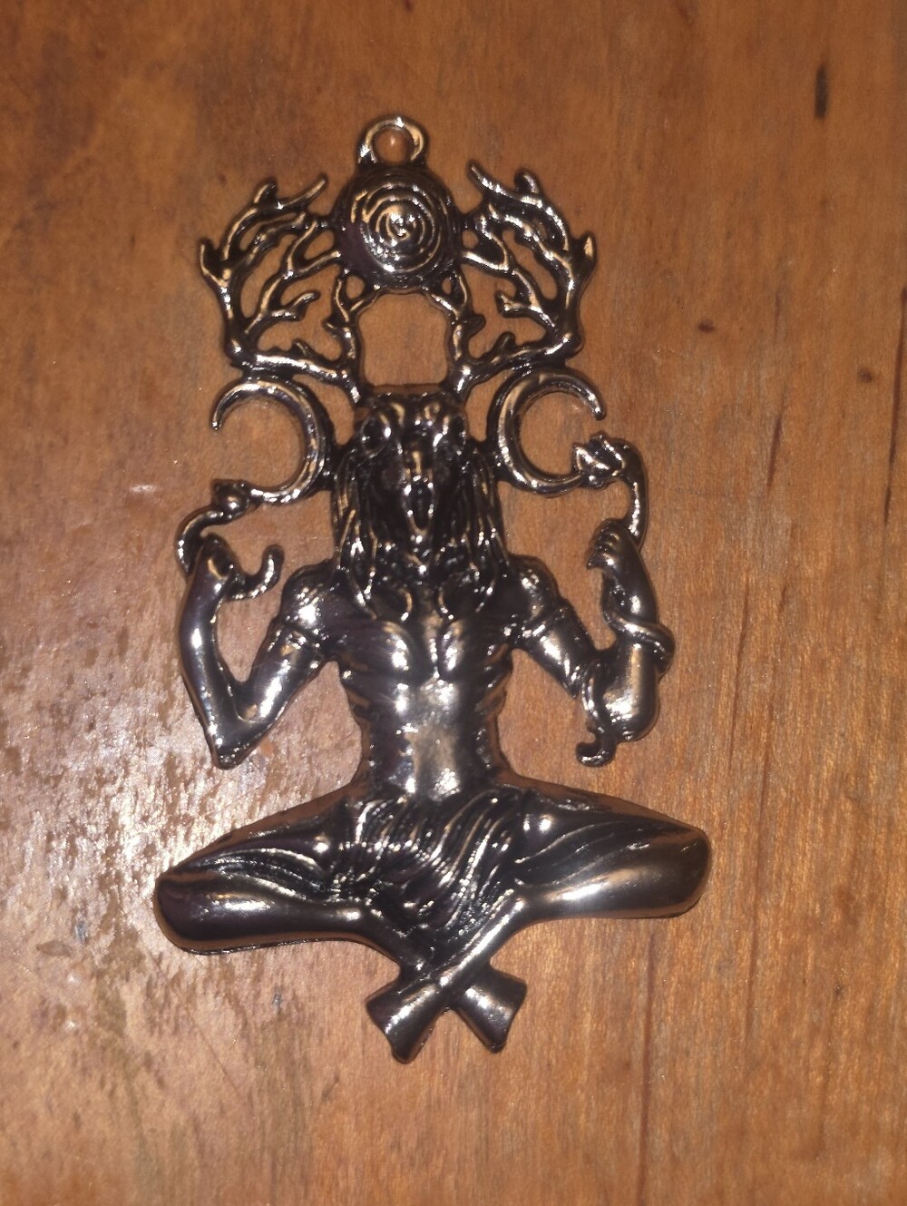 Cernunnos pendant Celtic Horned God Pendant In Silver Tone No Chain